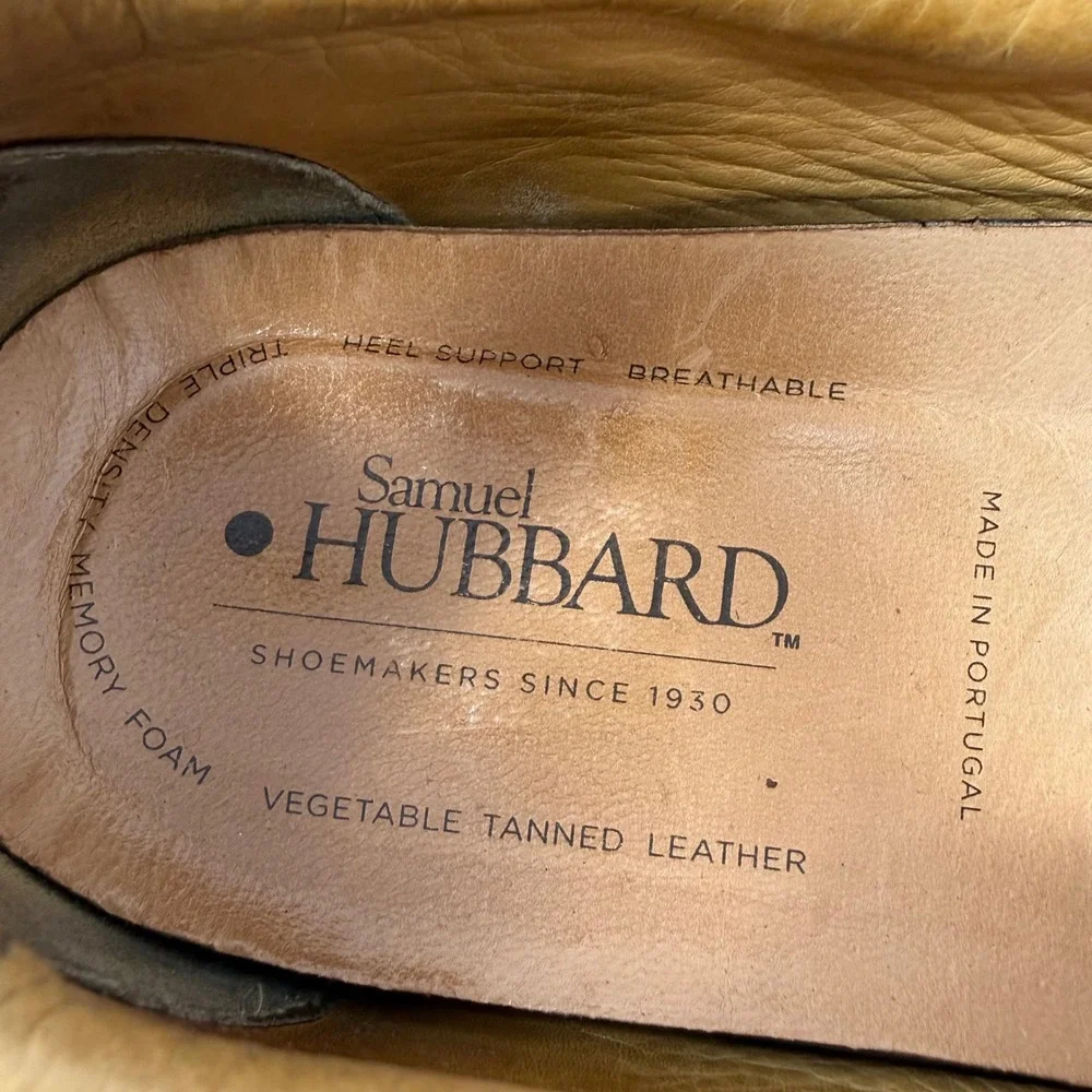 Samuel Hubbard Free Tan Leather Boat Shoes‎ Mens 10 Lug Sole Made in Portugal
